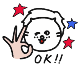 The lion that a hand is real sticker #6080808