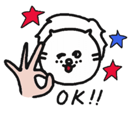 The lion that a hand is real sticker #6080808