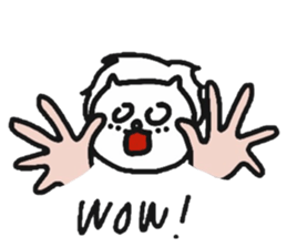 The lion that a hand is real sticker #6080825