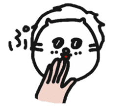 The lion that a hand is real sticker #6080827