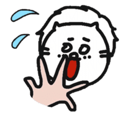 The lion that a hand is real sticker #6080829