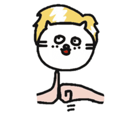 The lion that a hand is real sticker #6080833