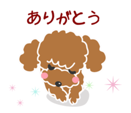 I love Poodle. sticker #6082937