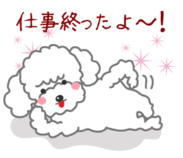 I love Poodle. sticker #6082938