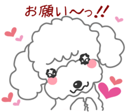 I love Poodle. sticker #6082940