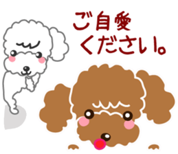 I love Poodle. sticker #6082942