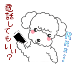 I love Poodle. sticker #6082945