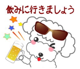 I love Poodle. sticker #6082952