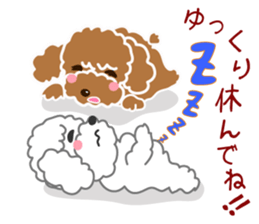 I love Poodle. sticker #6082958