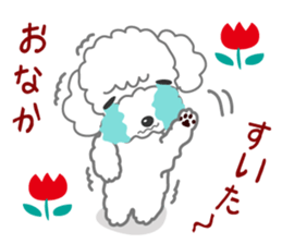 I love Poodle. sticker #6082959