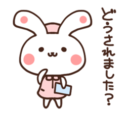 Nurse rabbit sticker #6083372