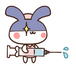 Nurse rabbit sticker #6083374