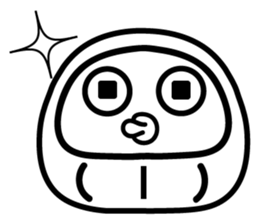 Lucky Daruma Doll 3 sticker #6083499