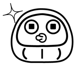 Lucky Daruma Doll 3 sticker #6083499