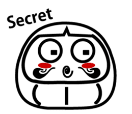 Lucky Daruma Doll 3 sticker #6083510