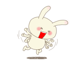 Happy rabbit ! sticker #6084131
