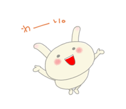 Happy rabbit ! sticker #6084134