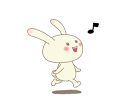 Happy rabbit ! sticker #6084136