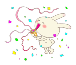 Happy rabbit ! sticker #6084142
