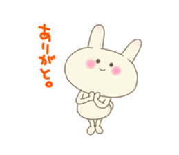 Happy rabbit ! sticker #6084143