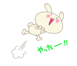 Happy rabbit ! sticker #6084144