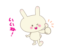 Happy rabbit ! sticker #6084146