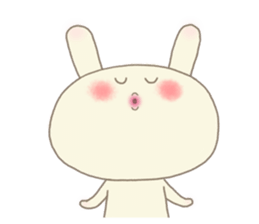 Happy rabbit ! sticker #6084149