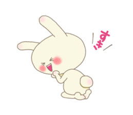Happy rabbit ! sticker #6084150