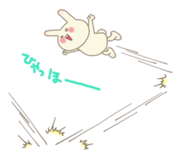 Happy rabbit ! sticker #6084157