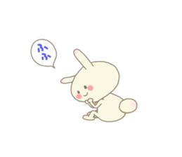 Happy rabbit ! sticker #6084158