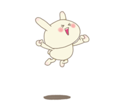 Happy rabbit ! sticker #6084162