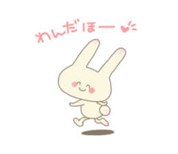 Happy rabbit ! sticker #6084166