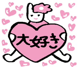 A lot of hearts. sticker #6084733