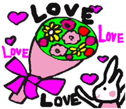 A lot of hearts. sticker #6084752