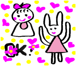 A lot of hearts. sticker #6084757