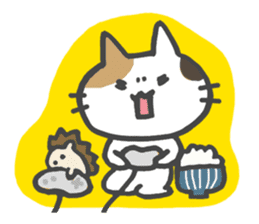 The cat which likes GOHAN !! sticker #6084781