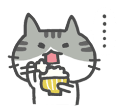 The cat which likes GOHAN !! sticker #6084790
