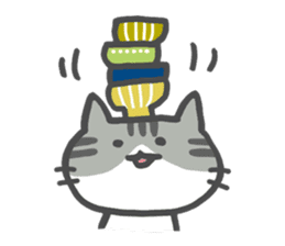 The cat which likes GOHAN !! sticker #6084791