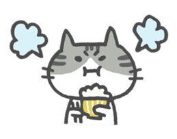 The cat which likes GOHAN !! sticker #6084794