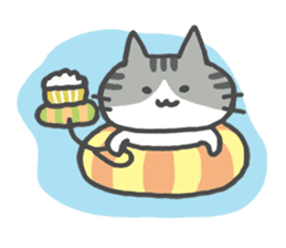 The cat which likes GOHAN !! sticker #6084803
