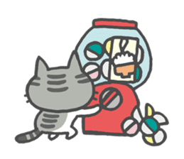 The cat which likes GOHAN !! sticker #6084805