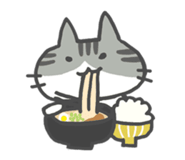 The cat which likes GOHAN !! sticker #6084806