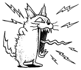 Standing cat sticker #6085490