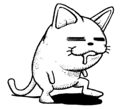 Standing cat sticker #6085492