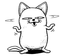 Standing cat sticker #6085495