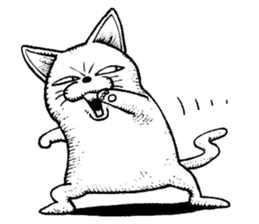 Standing cat sticker #6085501