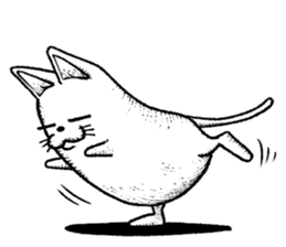 Standing cat sticker #6085507