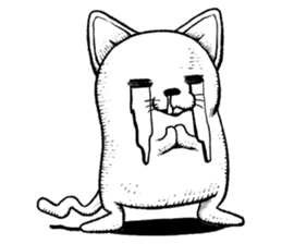 Standing cat sticker #6085508