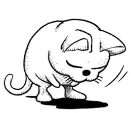 Standing cat sticker #6085510