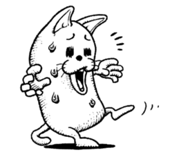 Standing cat sticker #6085512